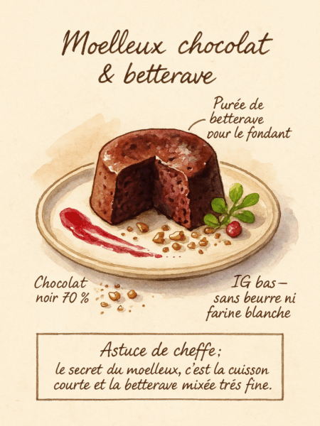 moelleux chocolat et betterave