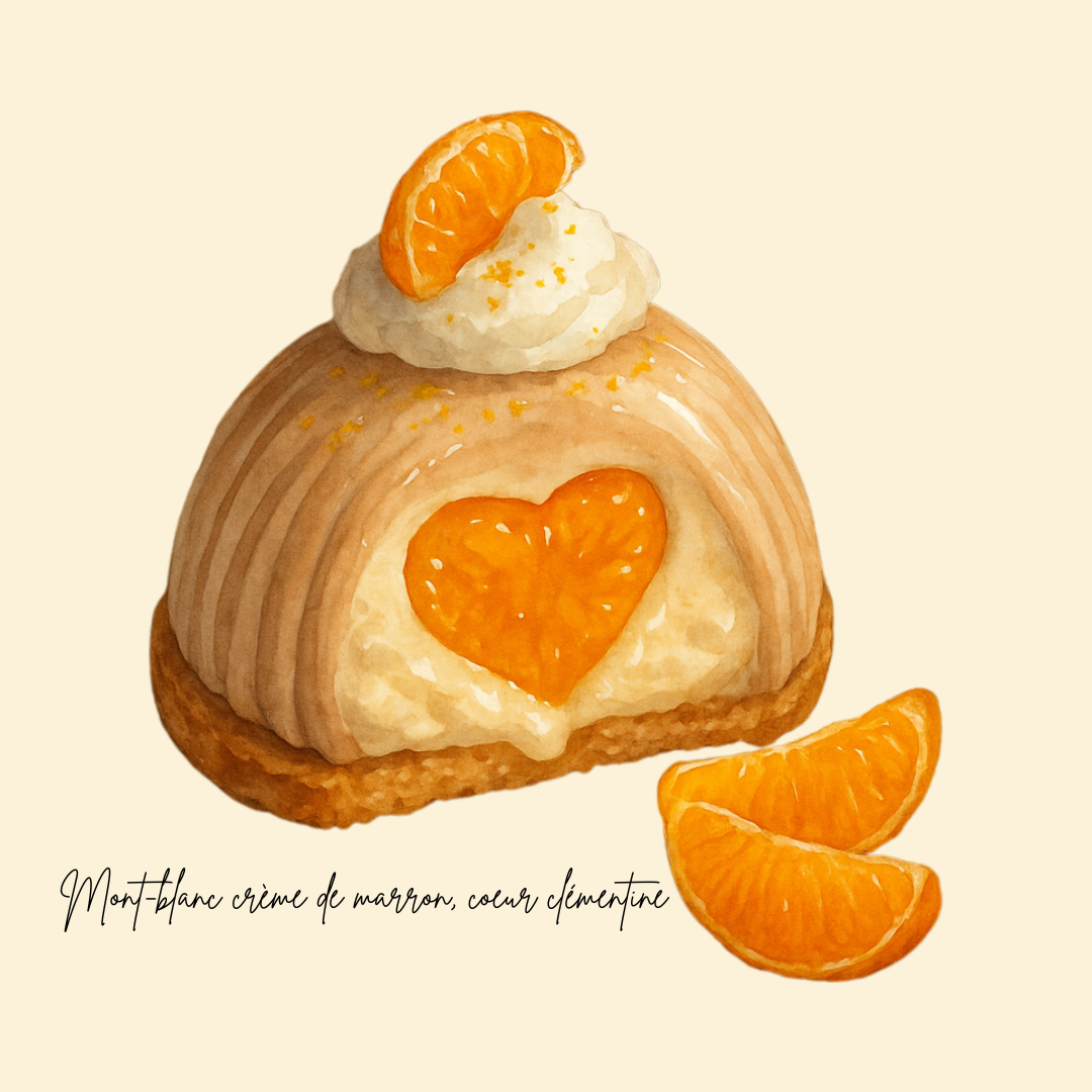 mont-blanc crème de marron cœur clémentine