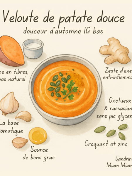 velouté de patate douce ig bas