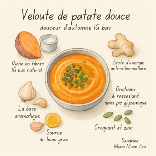 velouté de patate douce ig bas