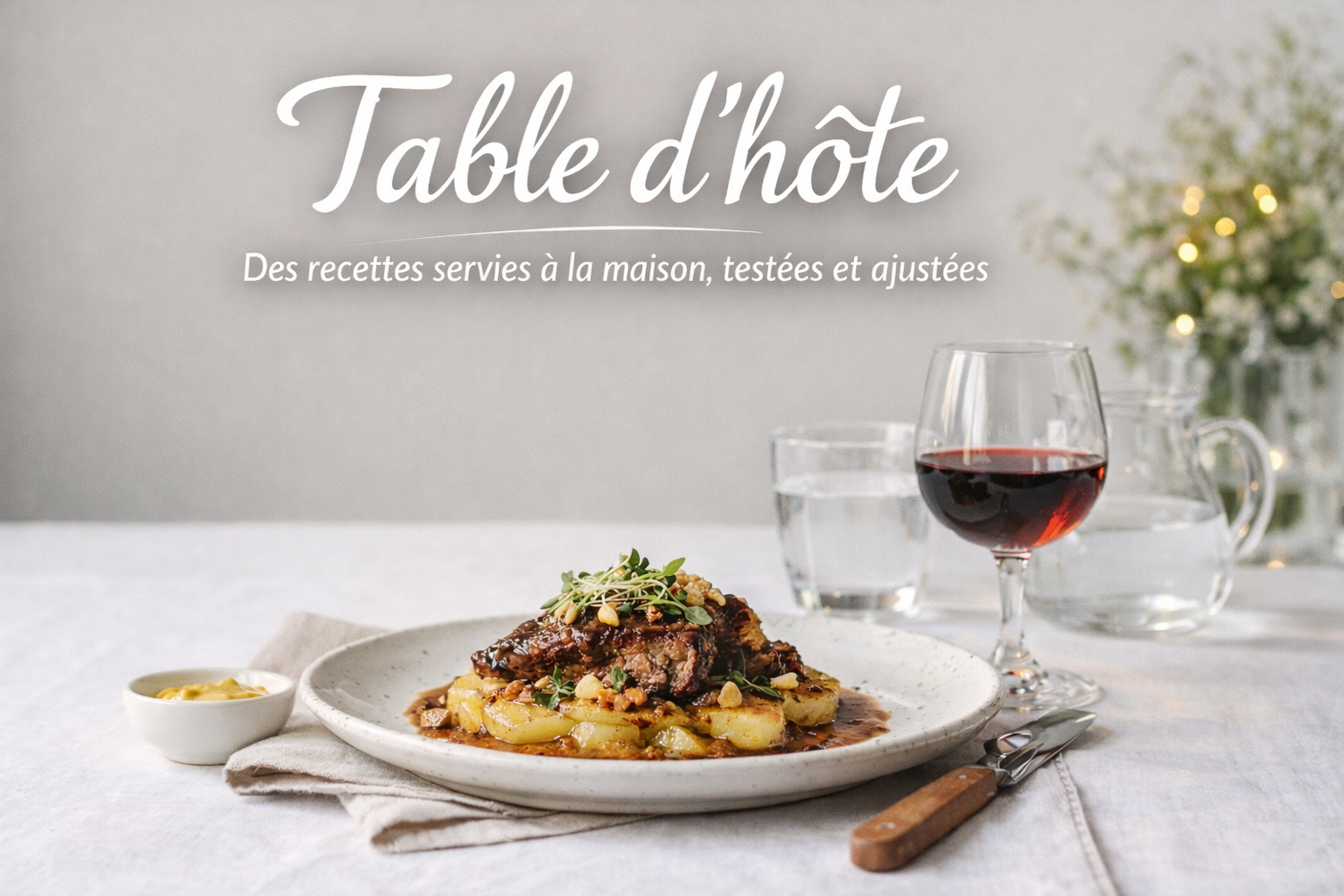 Table d’hôte Miam Miam Zen : recettes servies à la maison
